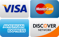 Our tow service accepts all major credit cards including Visa, MasterCard, American Express, and Discover.