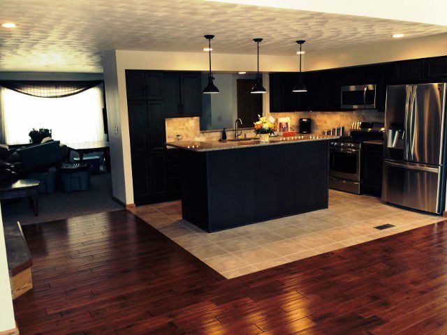 Modern Design Kitchen with Wooden Floor - home renovation in Duncansville, PA
