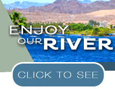 A picture of a river with mountains in the background and a click to see button.