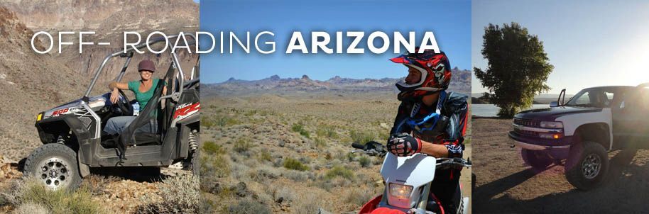 A man is riding a dirt bike and a woman is riding an atv.