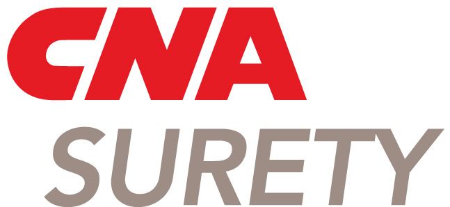 The cna surety logo is red and gray on a white background.
