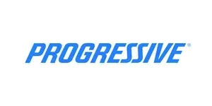 The progressive logo is blue and white on a white background.