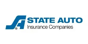 The state auto insurance companies logo is blue and white on a white background.