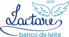 A logo for lactare banco de leite with an angel 's wings