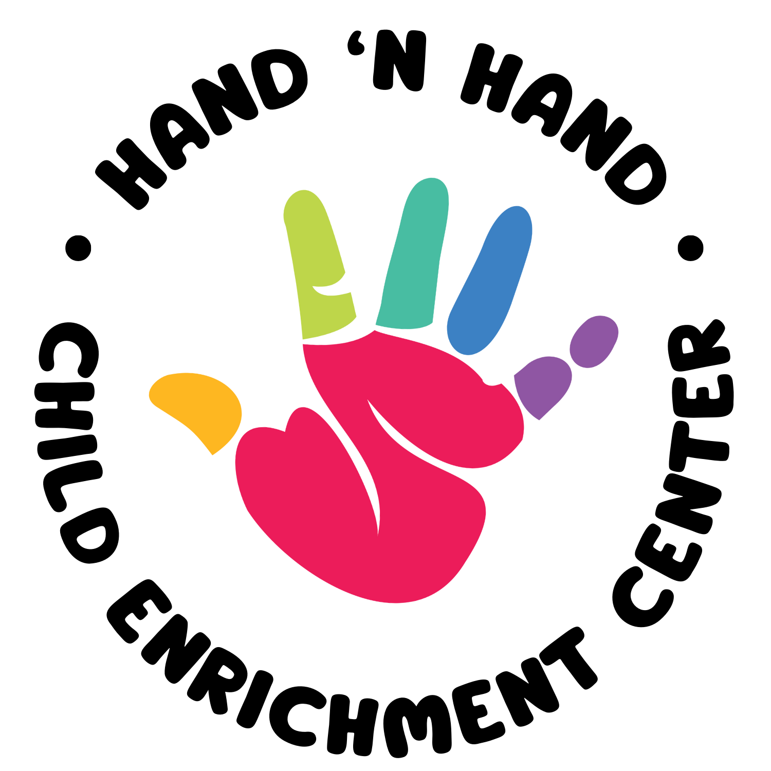 The logo for the hand n hand child enrichment center