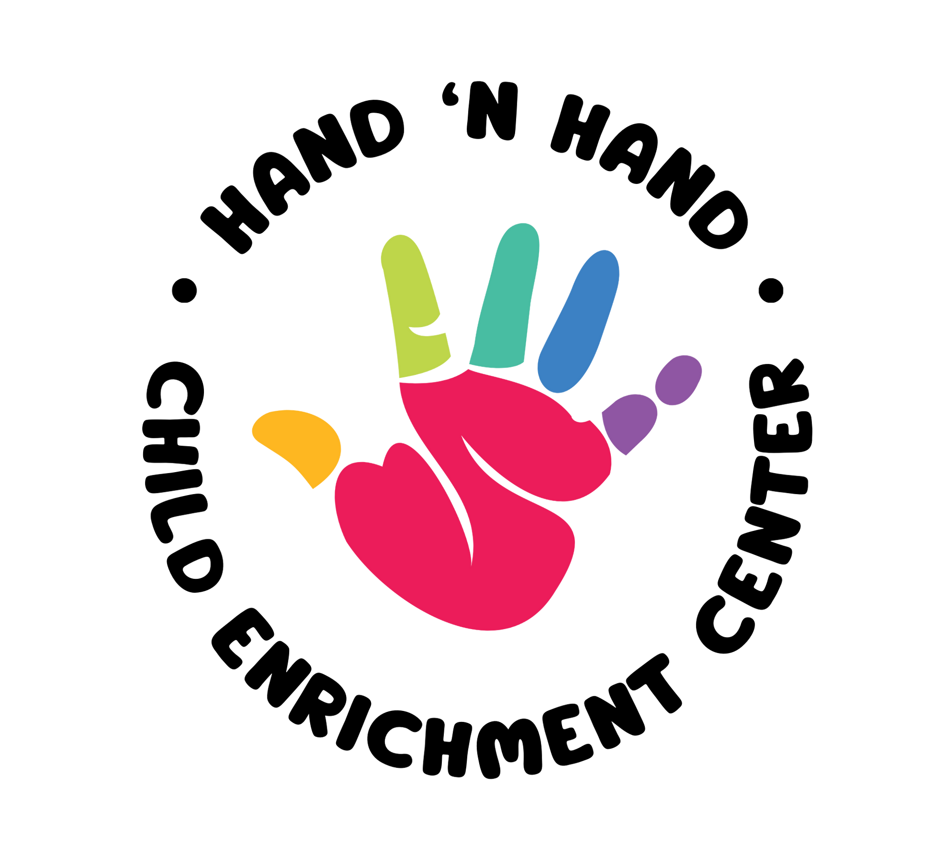 The logo for the hand n hand child enrichment center