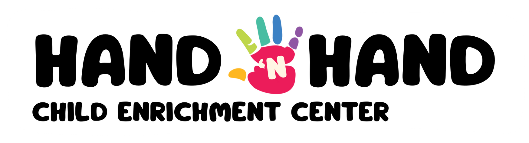 The logo for hand 'n hand child enrichment center