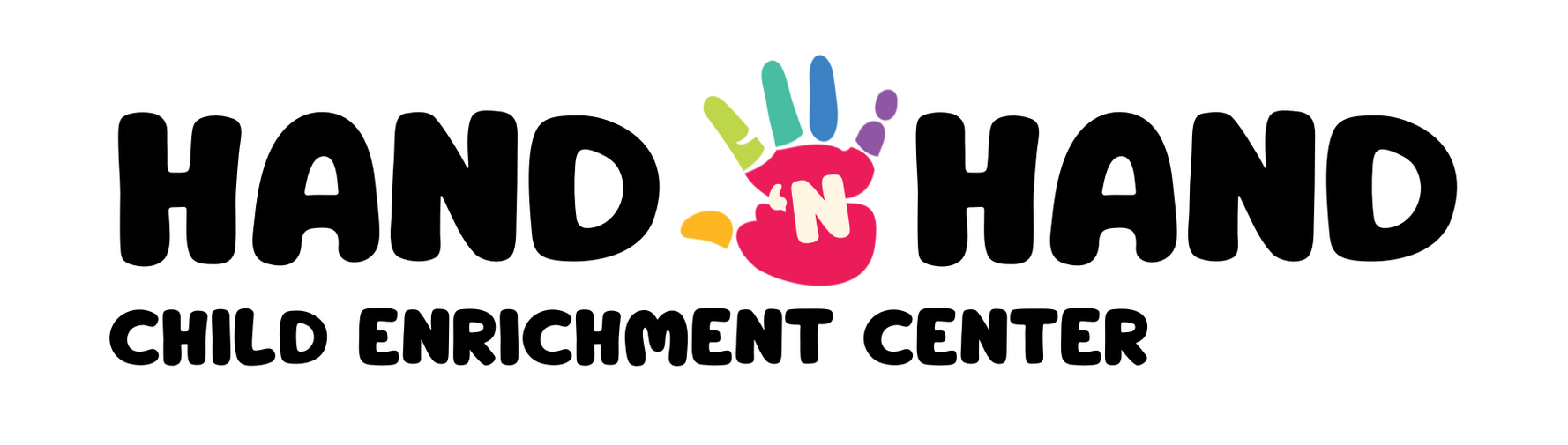 The logo for hand 'n hand child enrichment center