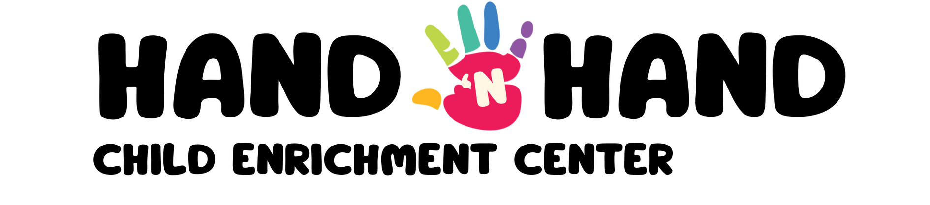 The logo for the hand in hand child enrichment center