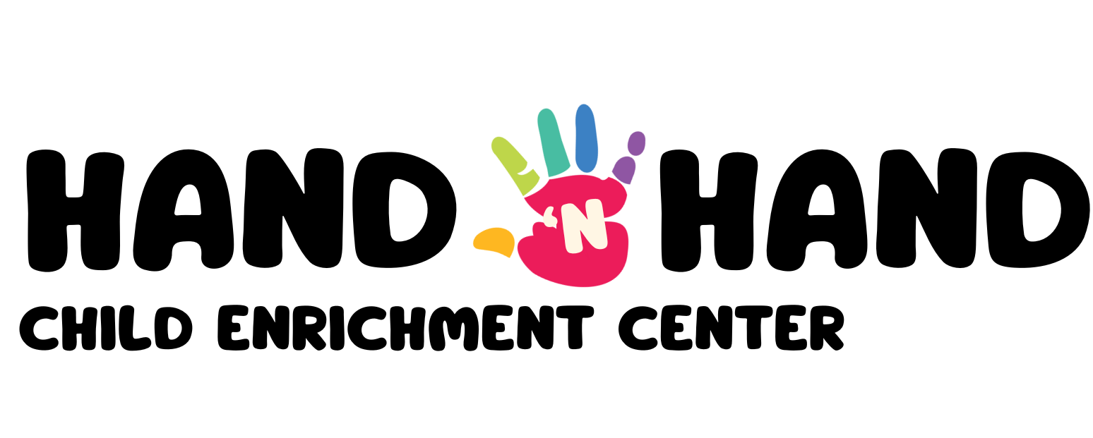 The logo for hand 'n hand child enrichment center