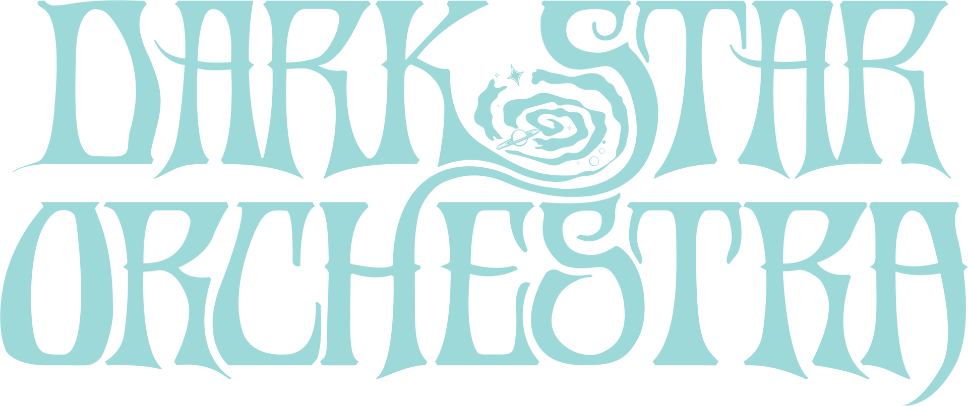 Dark Star Orchestra logo in light blue script.