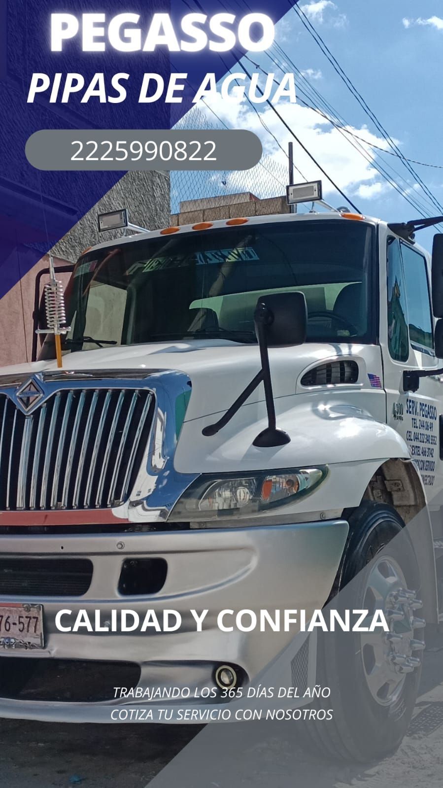 Pipas de agua de 5,000 litros