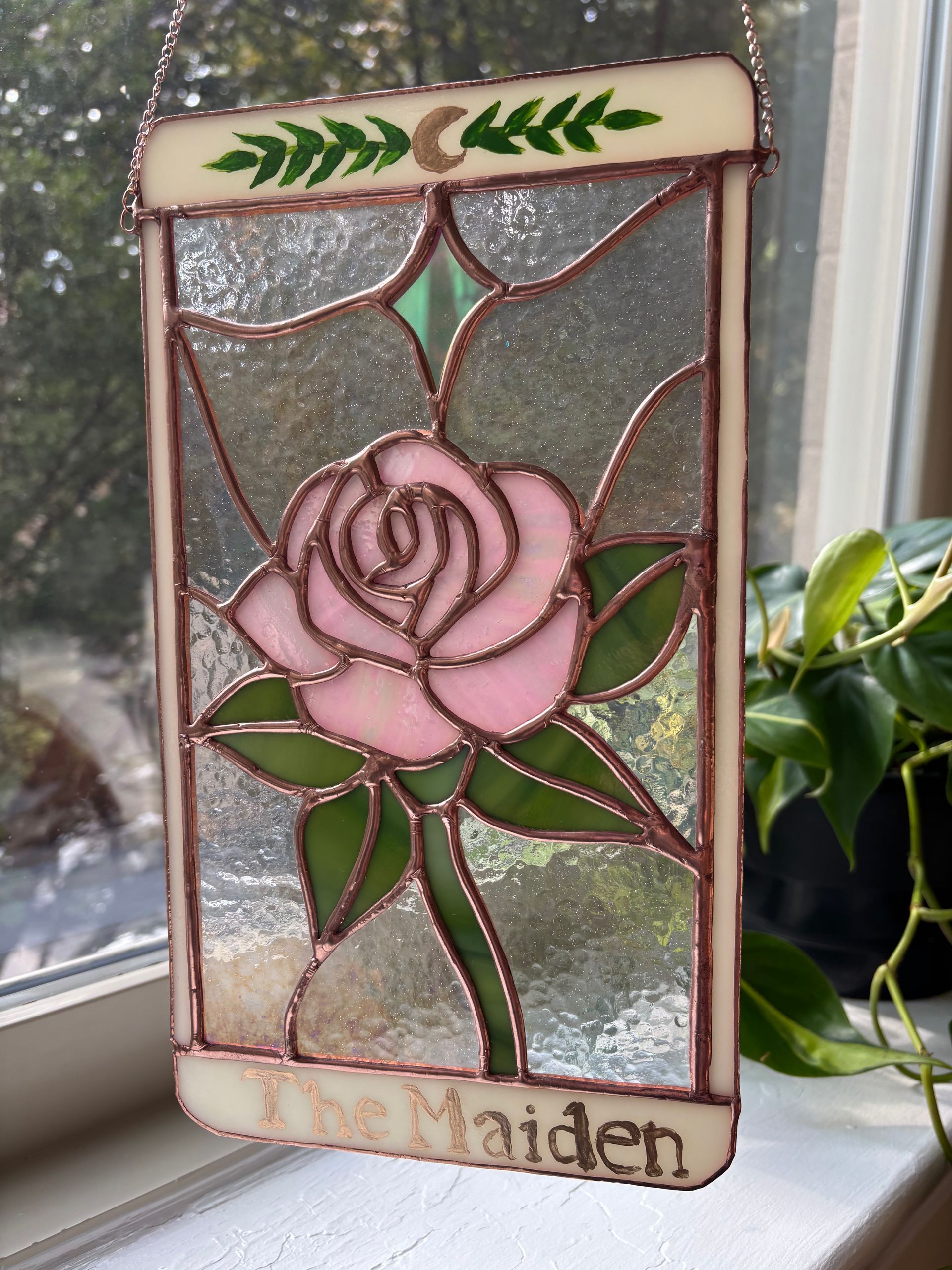 The Maiden Stained Glass Art