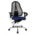 sedia con rotelle blu notte