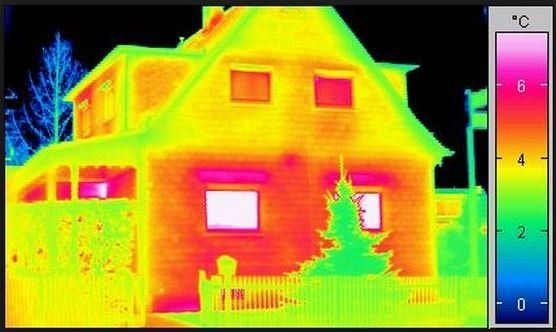termografia di una casa
