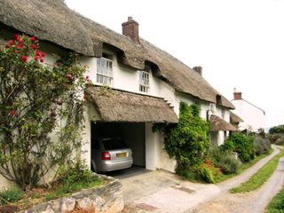 Toll Cottage, thatched front elevation