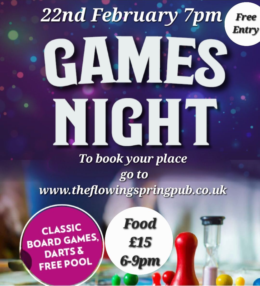 Games Night at The Flowing Spring