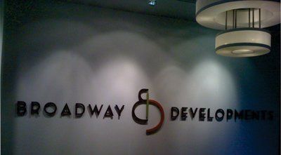Display Graphics — Broadway & Development Sign in San Antonio, TX