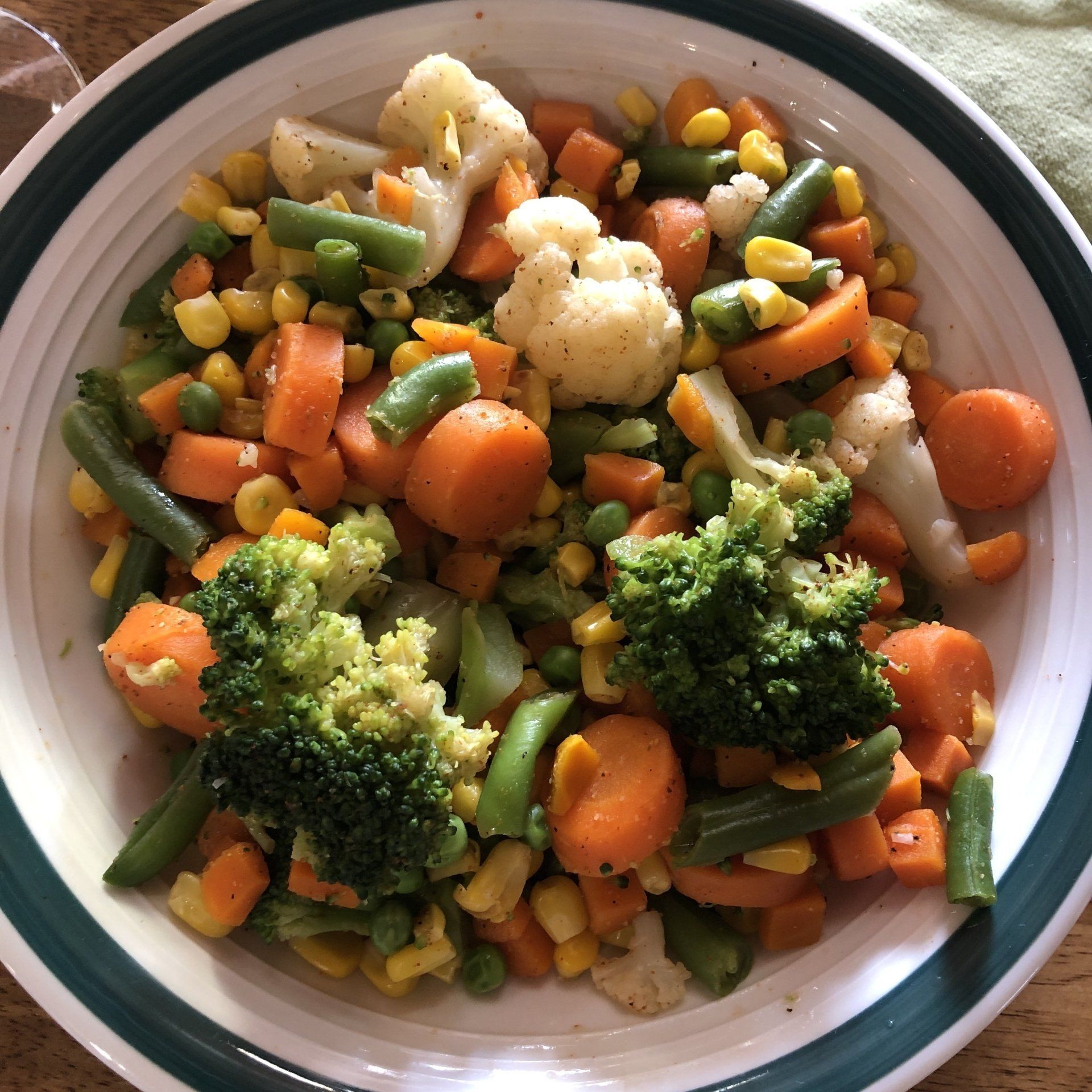 Cajun Steamed Mixed Vegetables