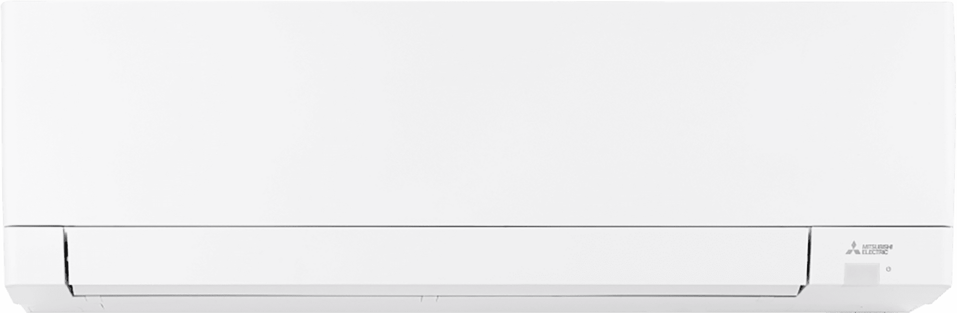 White Mitsubishi air conditioning unit.