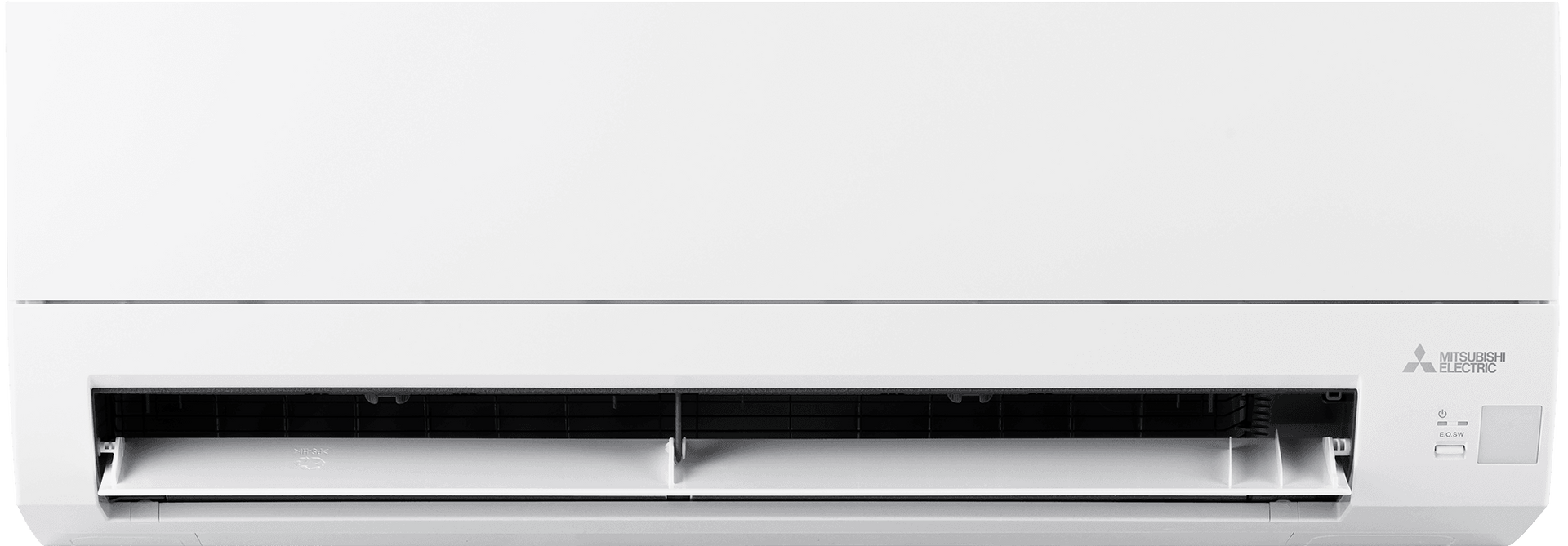 White Mitsubishi split air conditioner.