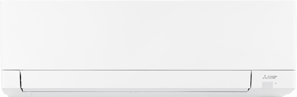 White Mitsubishi air conditioner.