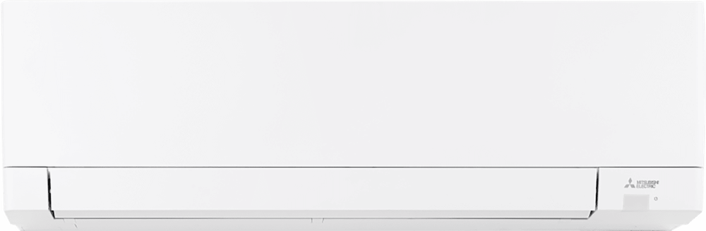 White Mitsubishi air conditioner.