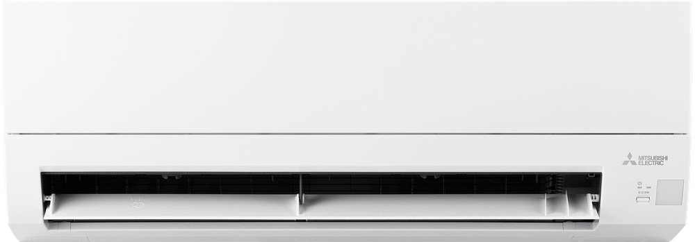 White Mitsubishi air conditioner.