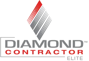 Diamond Contractor logo with a diamond graphic and text.