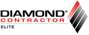 Diamond Contractor Elite logo: black text 