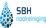 Een logo voor een bedrijf genaamd sbh rioolreiniging
