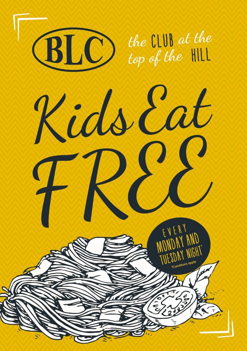 Kids Eat Free Monday & Tuesday Night (terms & conditions apply)