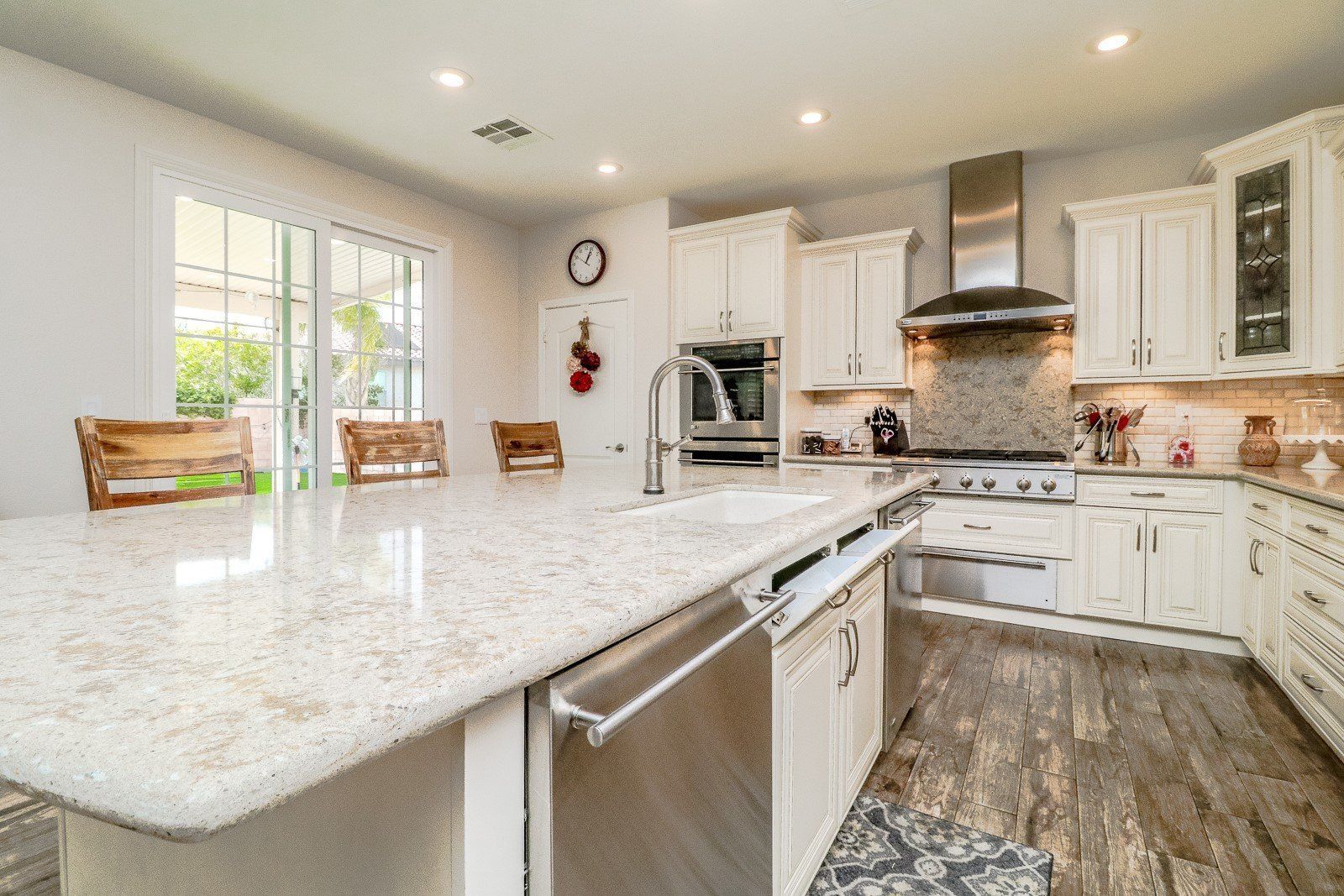 Completed kitchen remodel by West Coast Cabinets, Henderson NV