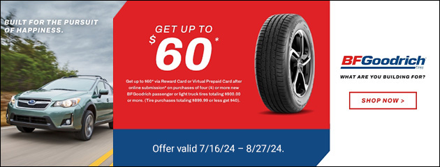 BFGoodrich Coupon -  Chestnut Automotive