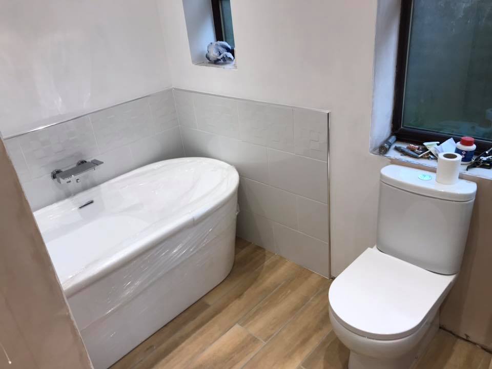 New bathroom installation by PJ Woodward