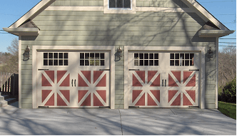 Garage Door Installation — Beautiful Luxury Home Exterior with Green Grass and Landscaped yard in Mount Pleasant, TN