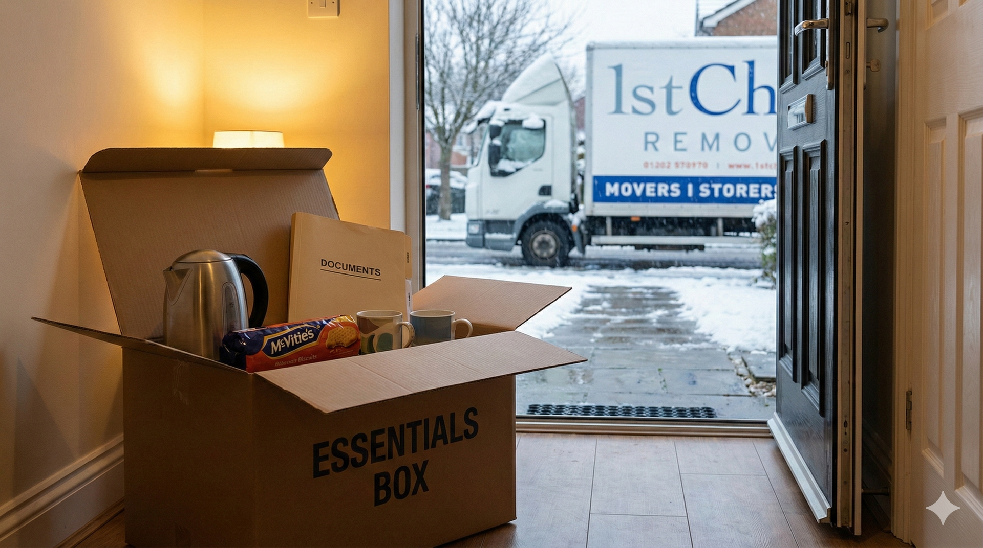 Cardboard box labeled