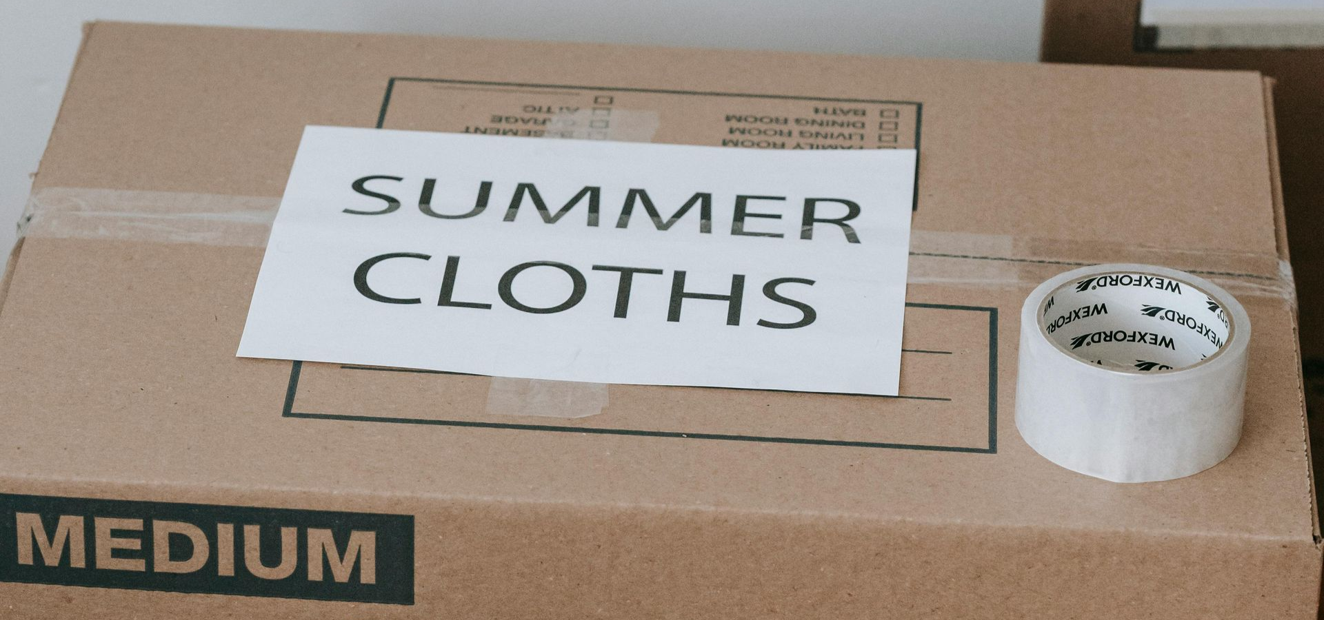 Cardboard box labeled