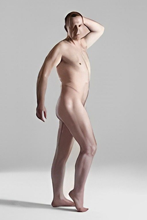 Mature male nude naked life model