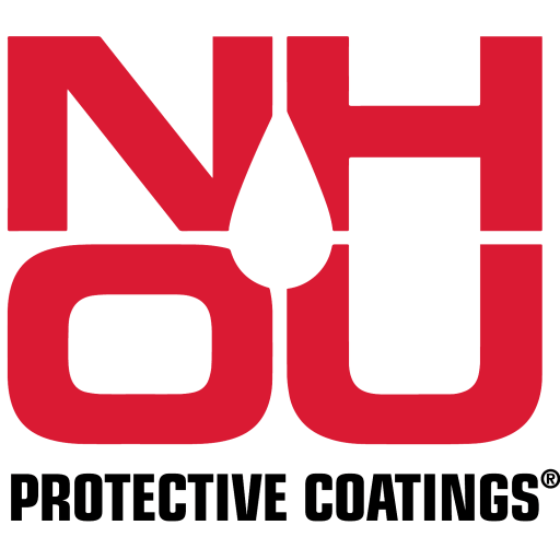 The logo for nu protective coatings is red and black