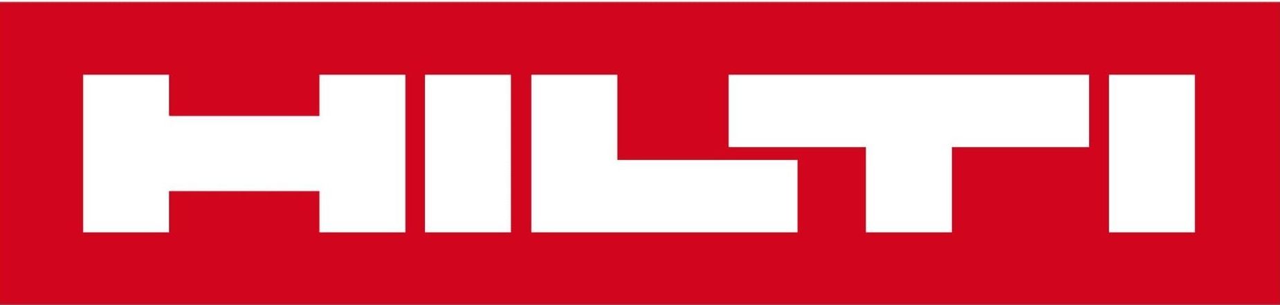 Un logo rouge et blanc pour une entreprise appelée Hilti.