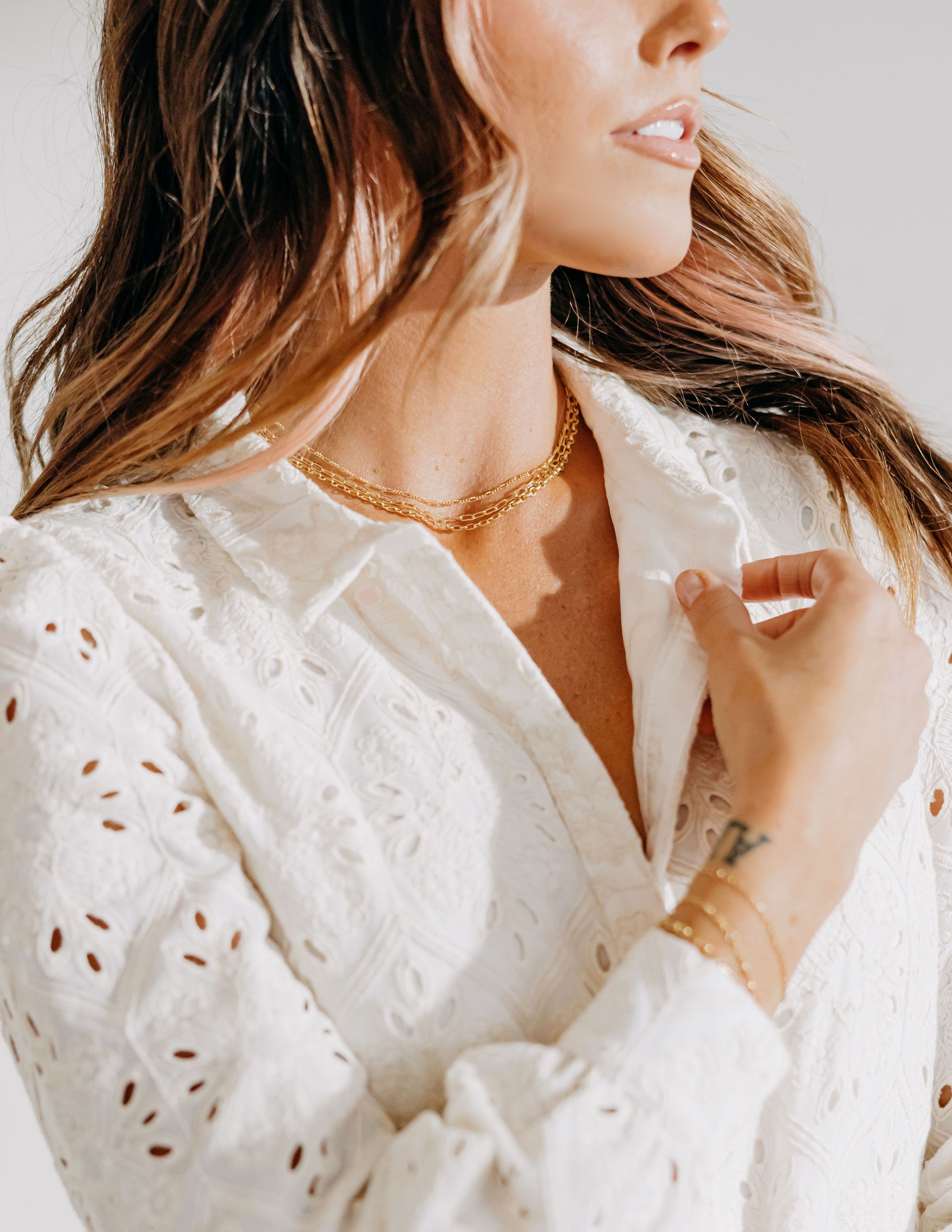 Sisters bond permanent gold chain necklaces