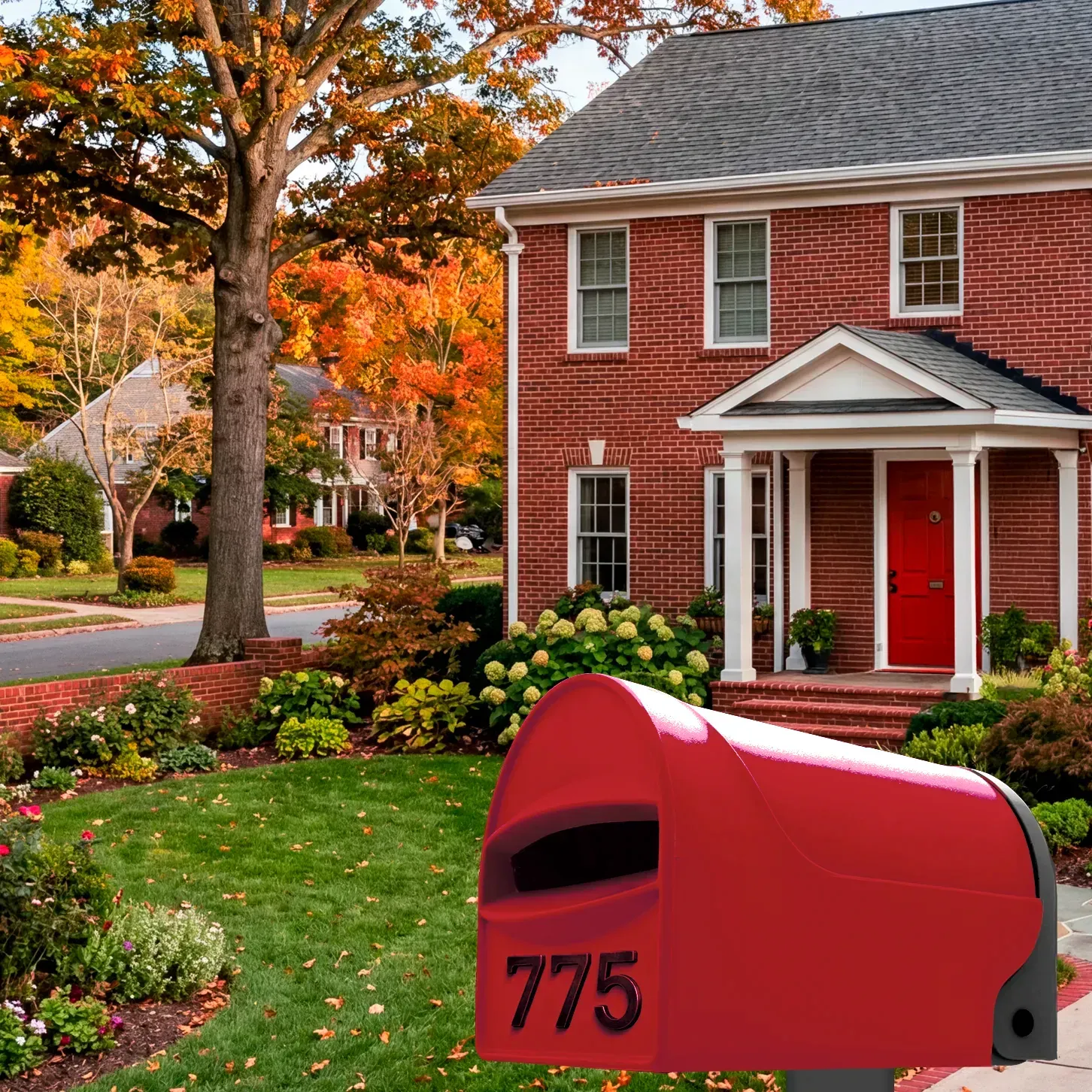 A modern, yellow rural and residential mailbox with a rounded top and a front mail slot, unbreakable from Tuffies Letterboxes NZ and Australia