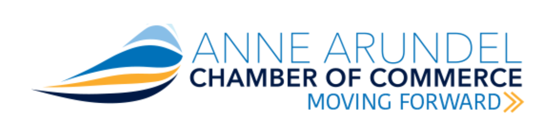 The anne arundel chamber of commerce logo is moving forward