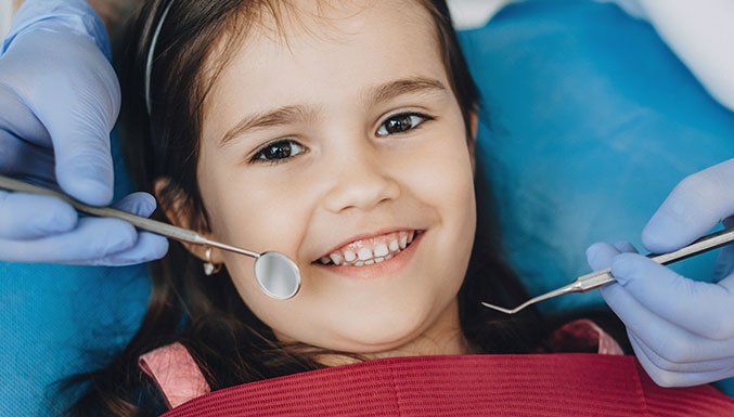 Little Girl At The Dentist — Lake Odessa, MI — Aaron Freeman Family Dentistry