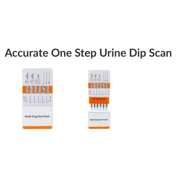 A picture of a one step urine dip scan