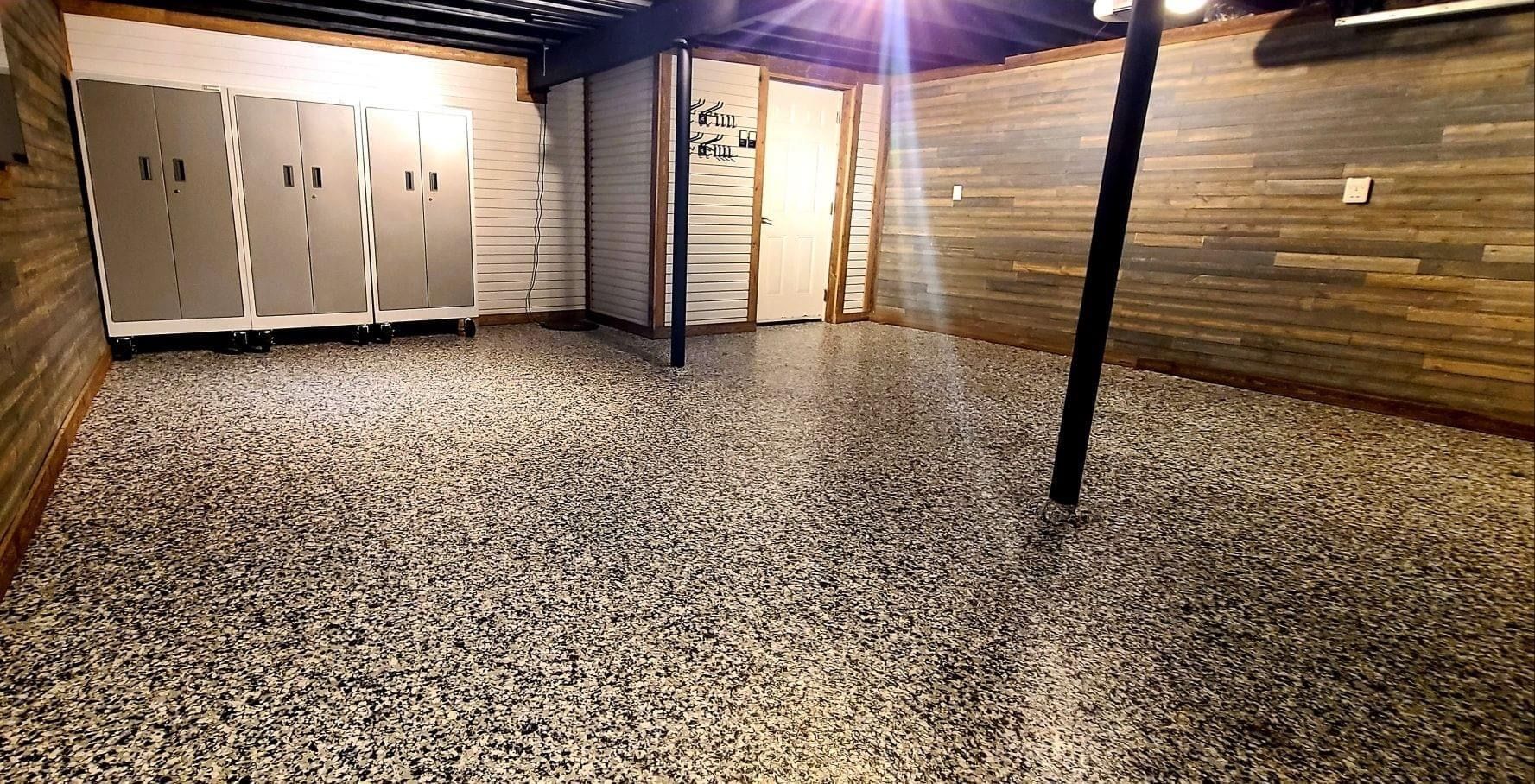 A close up of a cracked concrete surface.