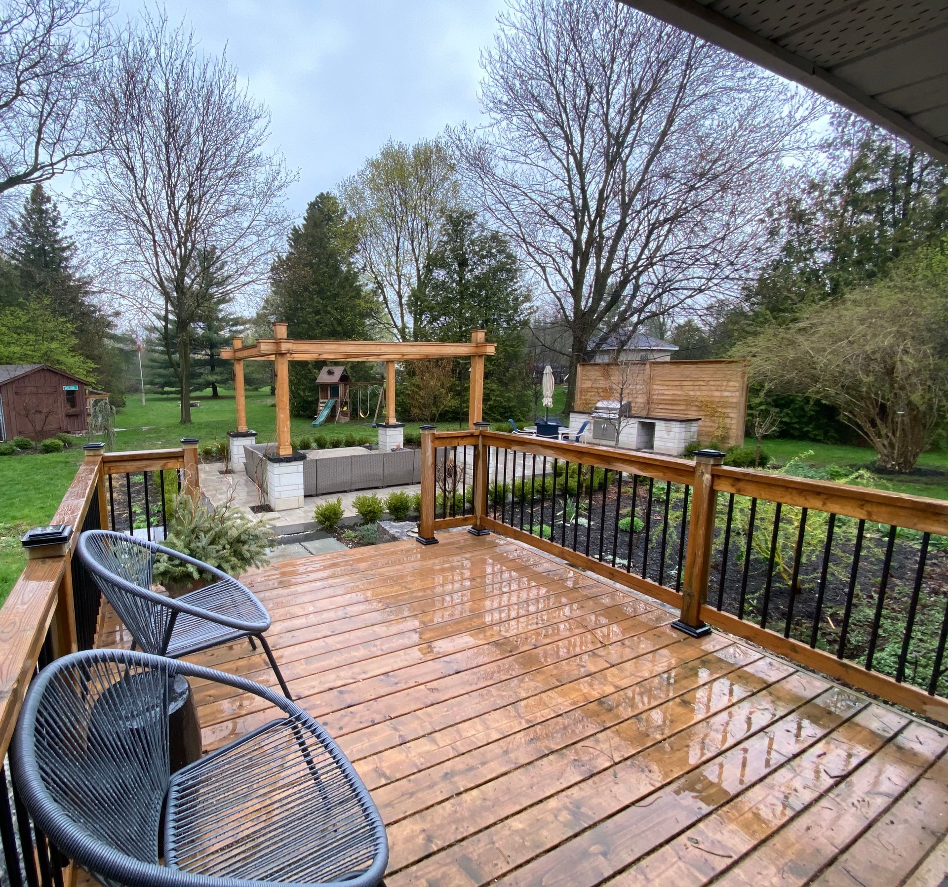 composite deck installation, trex decking installation