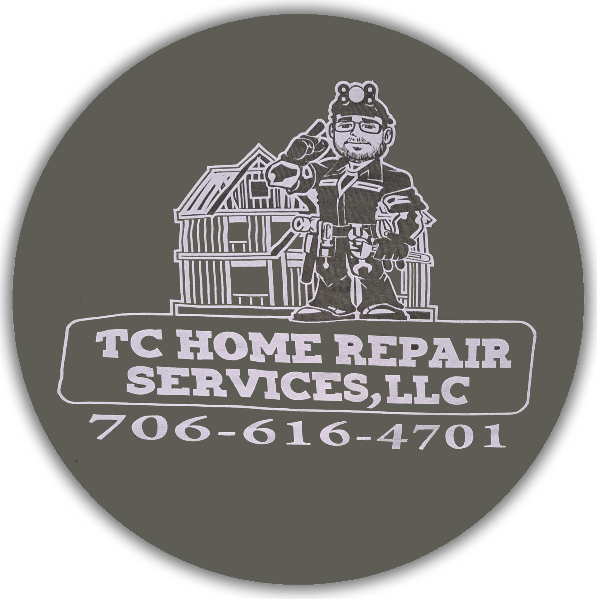 A logo for a company called tc home repair services llc