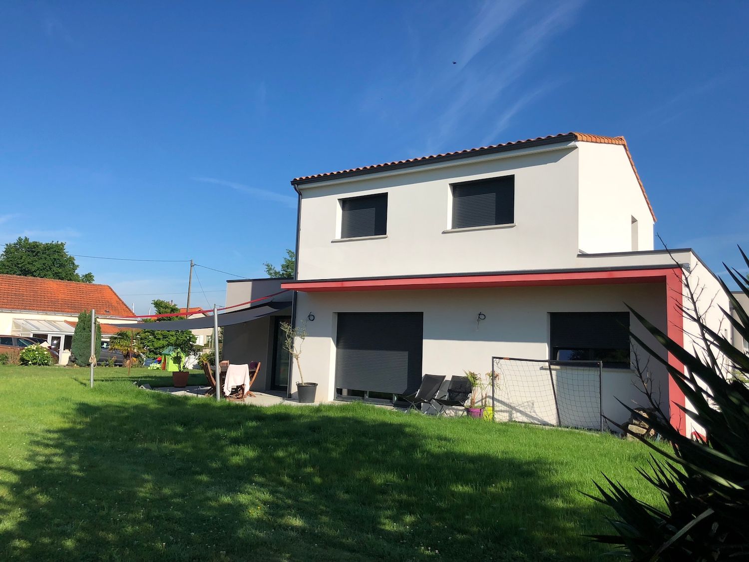 Maison neuve Bouguenais côté jardin